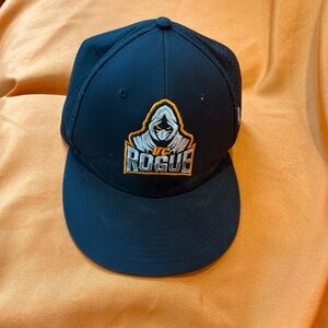The Game Gray and Orange Embroidered Logo Baseball Cap